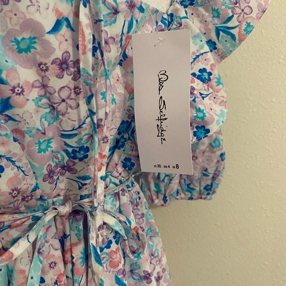 ASOS FLORAL MIDI TIE DRESS - Picture 9 of 15